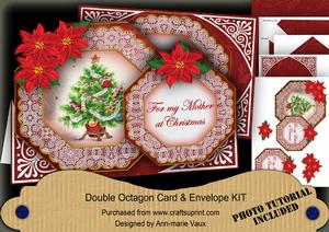 Elegant Tree Mother at Christmas Double Octagon C & E Kit