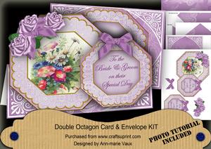Wildflowers Bride & Groom Double Octagon C & E Kit