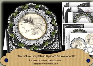 Ccabin Mchristmas Happyny Picture Doily C & E Kit
