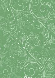 Mint Floral Lace Darks A4 Backing Paper