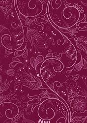 Cerise Floral Lace Darks A4 Backing Paper