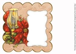 Borange Candle Lantern Picture 8in Scallop Insert Panel