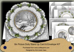 Winter Walk Across the Miles 3D Picture Doily C & E Kit