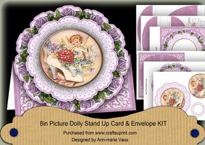 Shoe Fairy Wedding Day 3D Picture Doily C & E Kit
