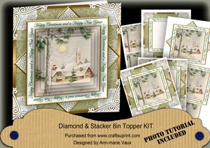Winter Pub Happy Christmas Hny Diamond Megacoupage Cf Kit