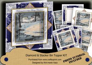 Snow Stream Wu Merry Christmas Diamond Megacoupage Cf Kit