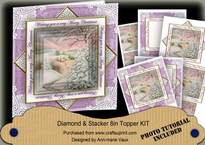 Lilac Sscene2 Wu Merry Christmas Diamond Megacoupage Cf Kit
