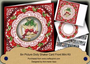 Lovebirds Both of You 8in Doily Shaker Cf Mini Kit