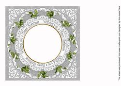 Ice Church Wu Happy Christmas 8in Insert Panel