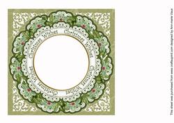Sscene Olive Happy Christmas 8in Insert Panel