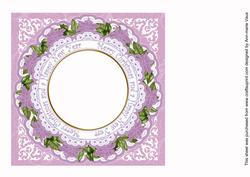 Lilac Postbox Merry Christmas 8in Insert Panel