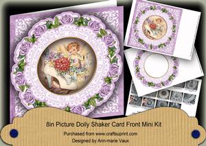 Shoe Fairy Wedding Day 8in Doily Shaker Cf Mini Kit