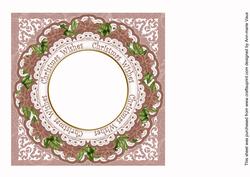 Snowy Village Christmas Wishes 8in Insert Panel