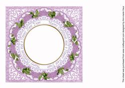 Sscene Lilac Merry Christmas Hny 8in Insert Panel