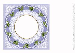 Blue Church Across the Miles 8in Insert Panel