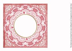 Pink Some Bunny to Love 8in Insert Panel