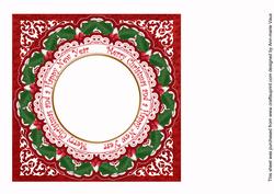 Elegant Tree Merry Christmas Hny 8in Insert Panel