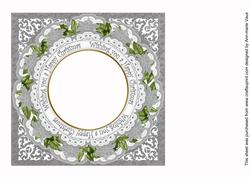 Snow Tree Wu Happy Christmas Hny 8in Insert Panel