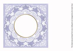 Blue Sscene Happy Christmas Hny 8in Insert Panel