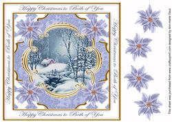 Blue Walk Both of You Lattice Corner 8in Topper
