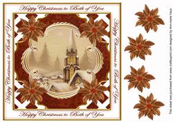 Snow Steeple Both of You Lattice Corner 8in Topper