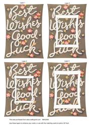 Good Luck Best Wishes Curved Tunnel Sheet