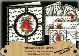 Christmas Bells Green Architects Quad 8in Cf Kit