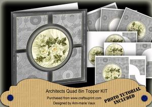 White Roses & Lily Architects Quad 8in Cf Kit