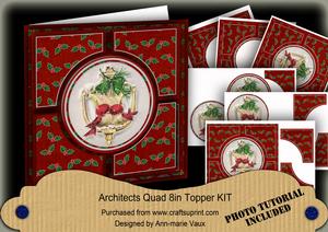 Love Birds Red Architects Quad 8in Cf Kit