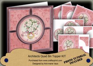 Wedding Rings Pink Architects Quad 8in Cf Kit