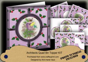 Postbox Lilac Architects Quad 8in Cf Kit