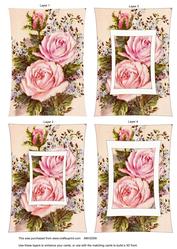 Pink Roses Curved Tunnel Sheet