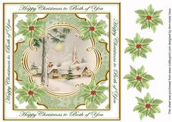Winter Pub Both of You Lattice Corner 8in Topper