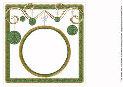 Dgreen Trees Christmas Bauble 8in Insert Panel