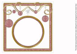 Plum Trees Christmas Bauble 8in Insert Panel