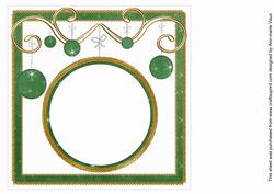 Dgreen Star Twinkles Christmas Bauble 8in Insert Panel