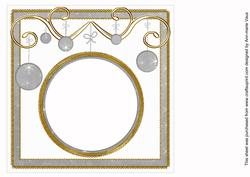 Silver Star Twinkles Christmas Bauble 8in Insert Panel