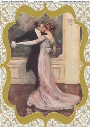 Strictly Dancing Couple A4 Card Topper