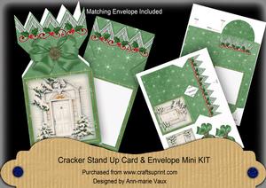 Christmas Door Cracker Card & Envelope Mini Kit
