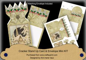 Snow House2 Cracker Card & Envelope Mini Kit