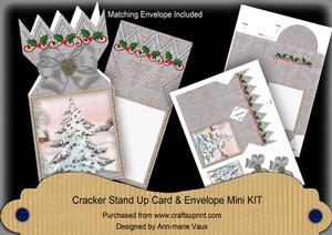 Snow Tree Cracker Card & Envelope Mini Kit