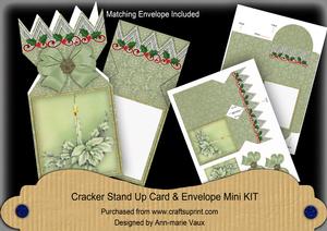 Olive Candle Cracker Card & Envelope Mini Kit