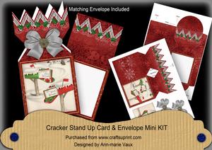 Red Post Boxes Cracker Card & Envelope Mini Kit