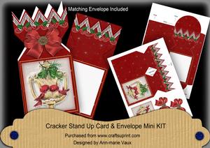 Lovebirds Red Cracker Card & Envelope Mini Kit