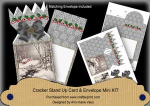 Winter Walk Cracker Card & Envelope Mini Kit