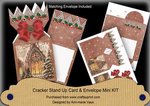 Church Window Cracker Card & Envelope Mini Kit