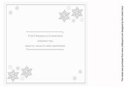 Snowflakes Silver for Friends 8in Insert Panel