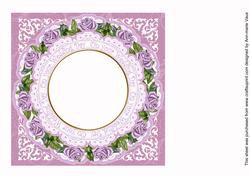 Lilac Rings on Wedding Day 8in Insert Panel