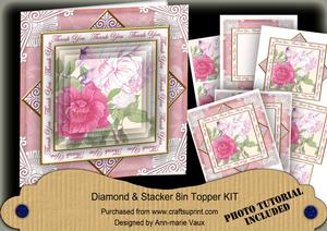 Pink Camillas Thank You Diamond Megacoupage Cf Kit