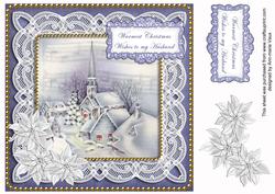 Blue Church Warmest Husband 8in Sentiment Topper